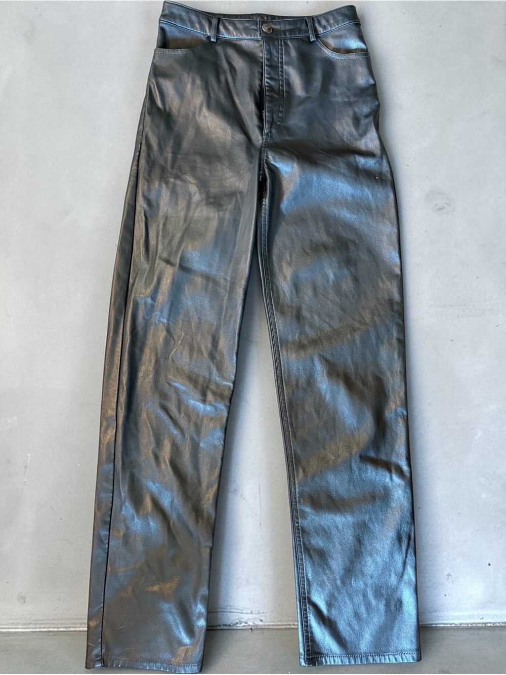 Dynamite Black Faux Leather Pants Ladies size 2.
